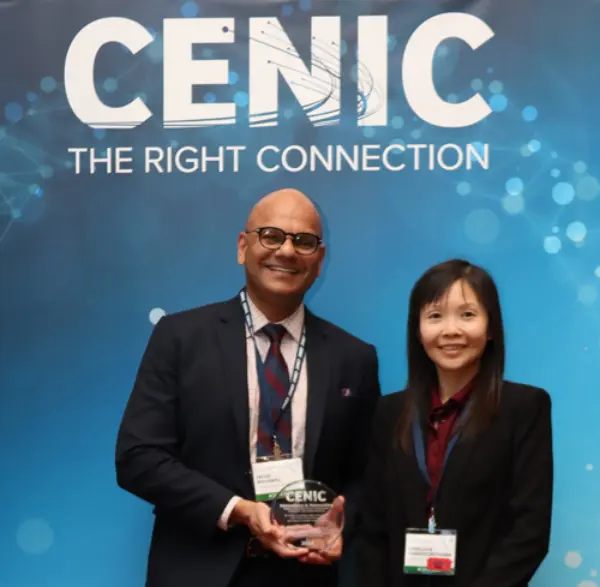 SDCCD's Peter Maharaj and Rose Parsoonthorn at 2024 conference