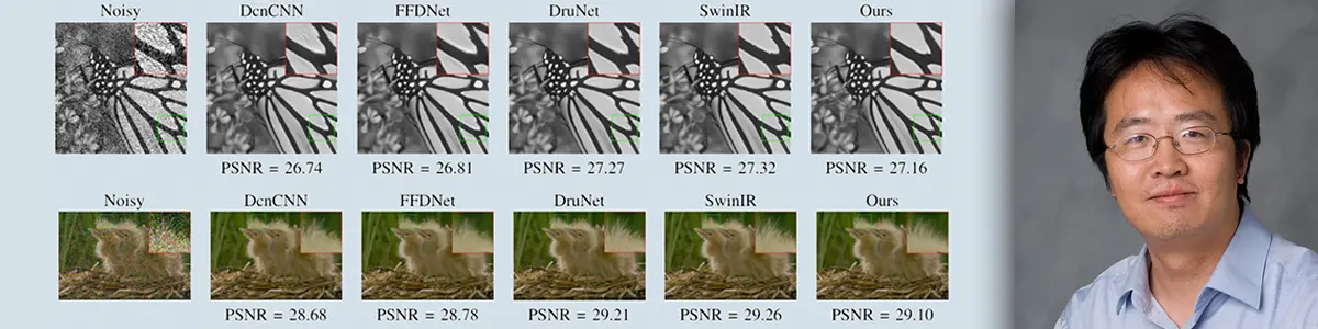CSU Northridge (CSUN) Professor Xiyi Hang and comparisons of other image denoising models with the one developed at CSUN using CENIC AIR